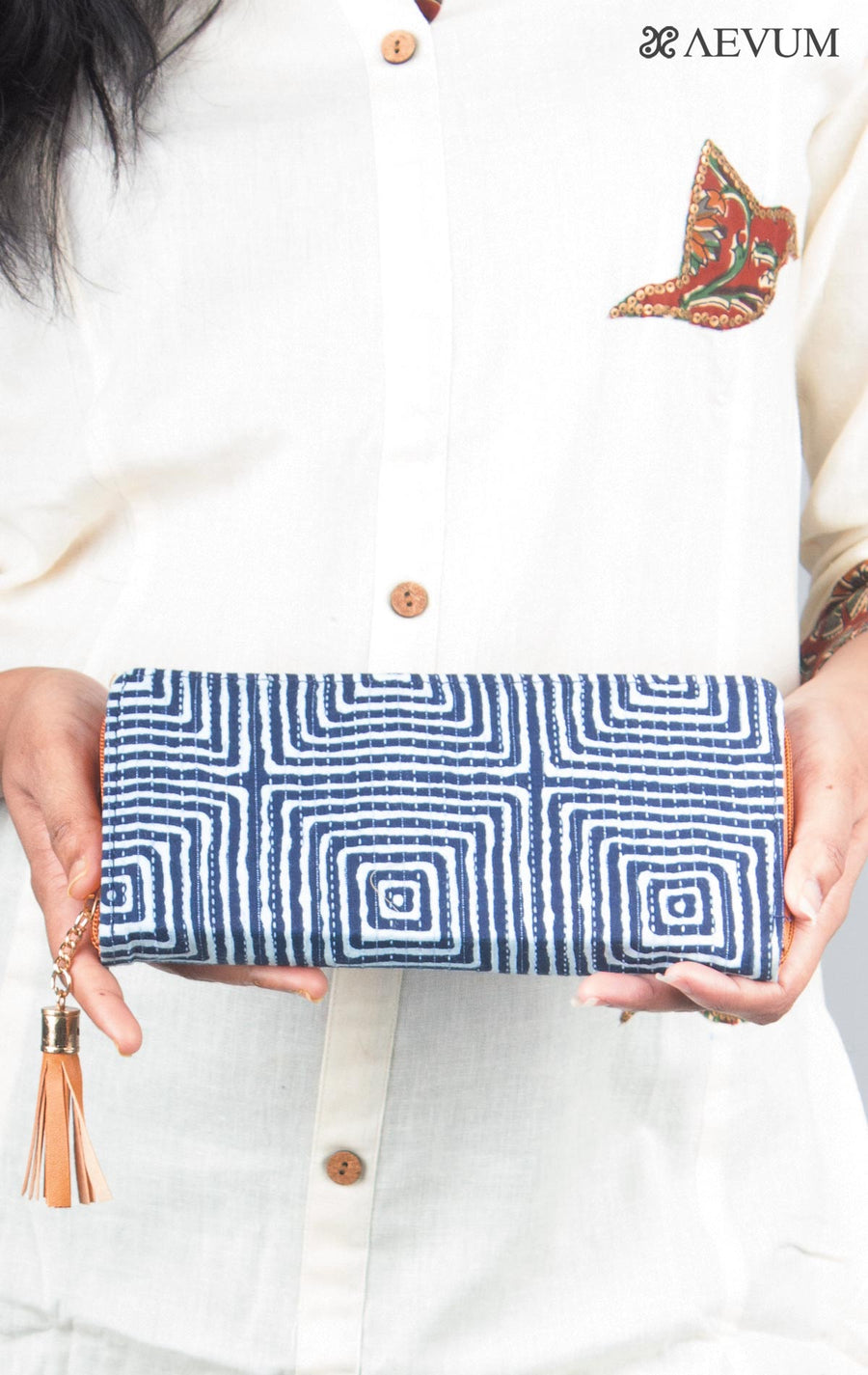 Ikkat Design Classic Wallet - 3848 Bags AEVUM