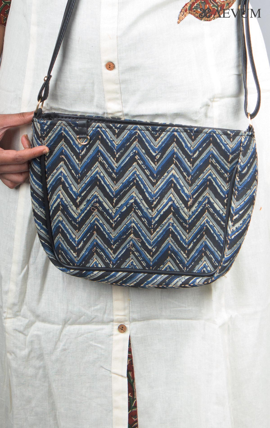 Ikkat Design Sling Bag - 3878 Bags AEVUM