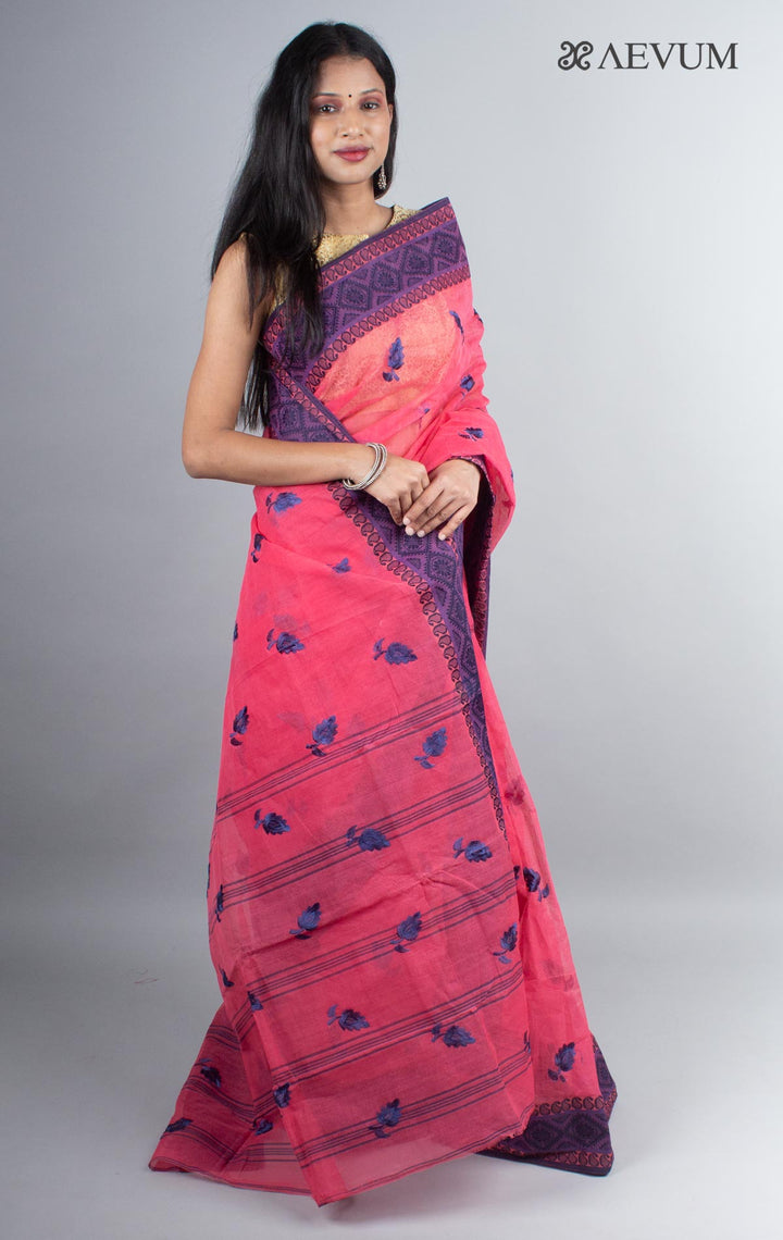 Bengal Cotton Tant Saree with Embroidery - 3987 Saree Riya's Collection   