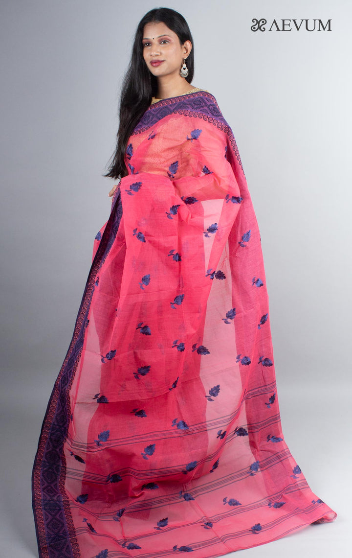 Bengal Cotton Tant Saree with Embroidery - 3987 Saree Riya's Collection   