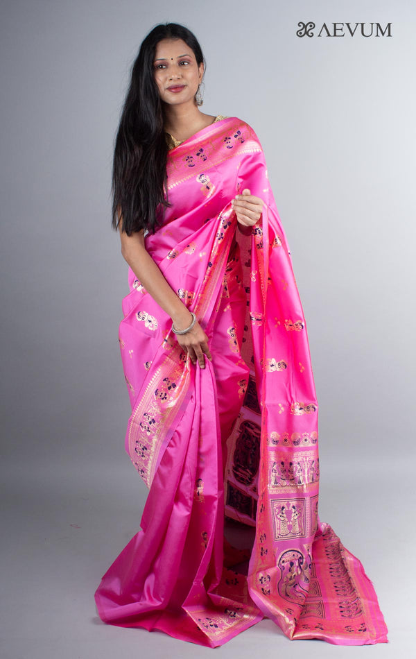 Baluchari Soft Silk Saree - 3995 - AEVUM