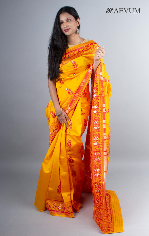 Baluchari Soft Silk Saree - 3996 - AEVUM