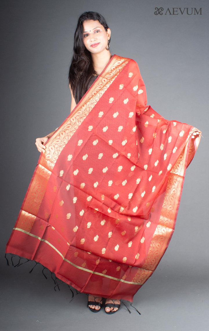Unstitched Banarasi Silk Kurta Set - 5744 - AEVUM