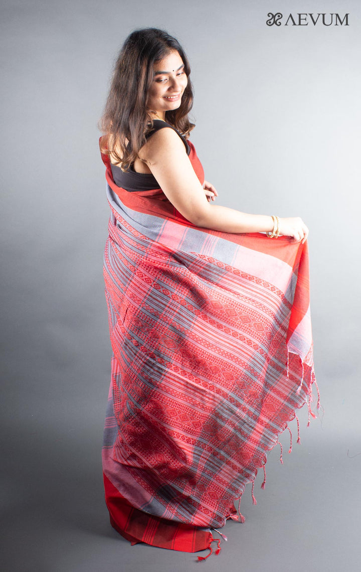 Dhaniyakhali Bengal Cotton Handloom Saree - 5547 - AEVUM