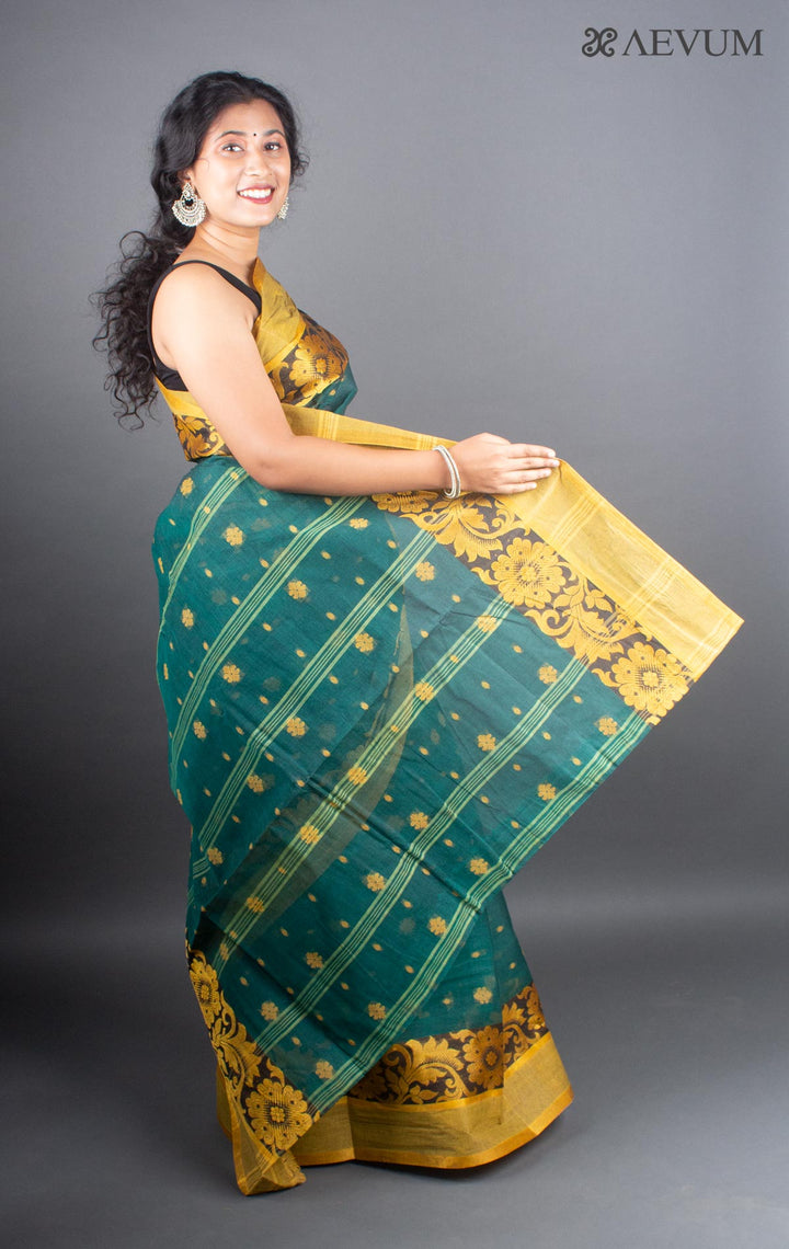 Bengal Cotton Handloom Saree Without Blouse Piece - 5295 - AEVUM