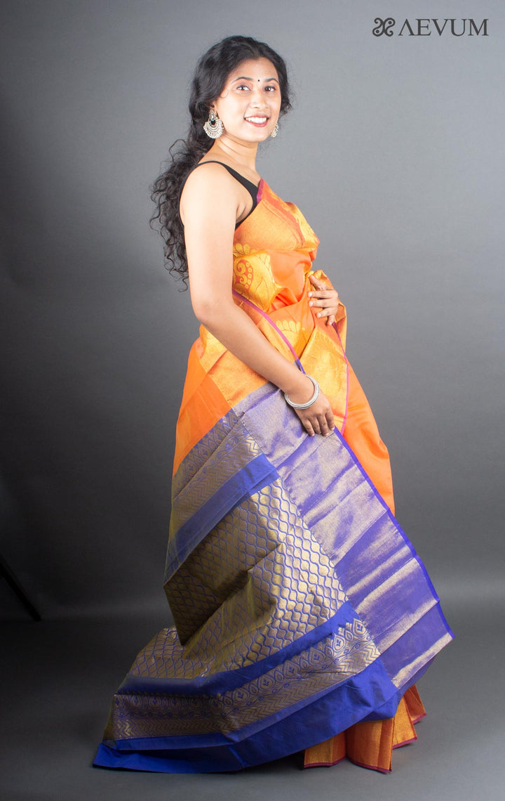 Kuppadam South Cotton Silk Saree with Blouse Piece - 5300 - AEVUM