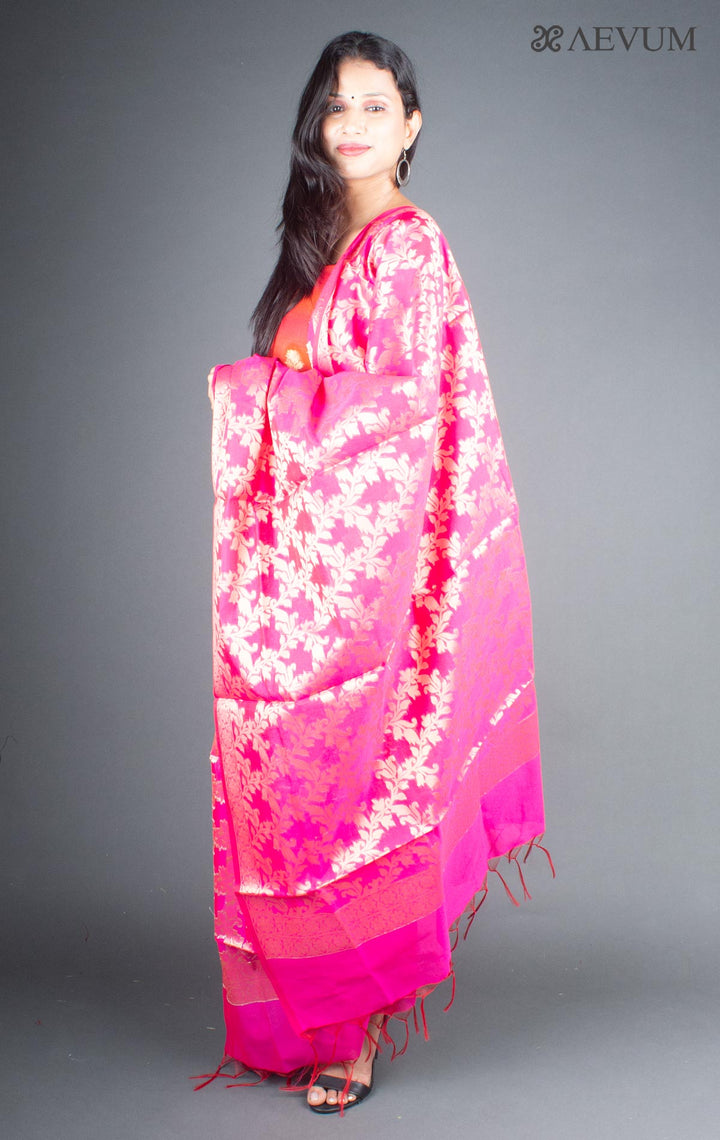 Unstitched Banarasi Silk Kurta Set - 5750 - AEVUM