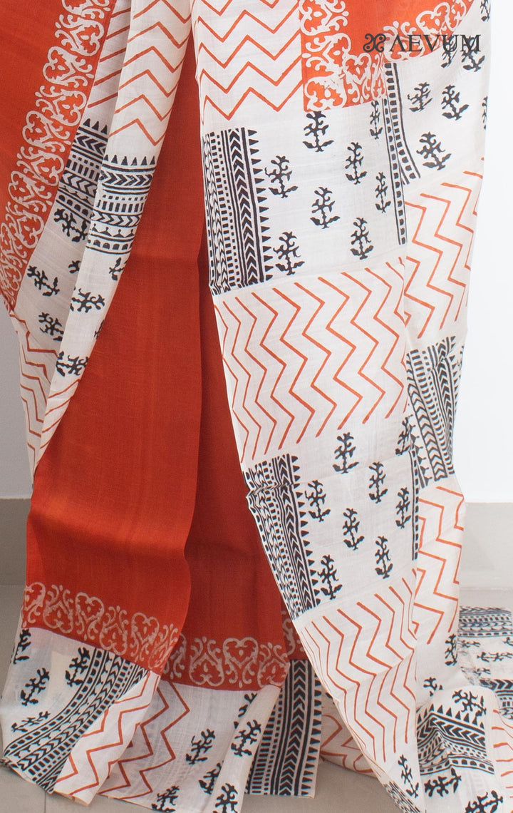 Three Ply Murshidabad Pure Silk With Blouse Piece - 1786 - AEVUM