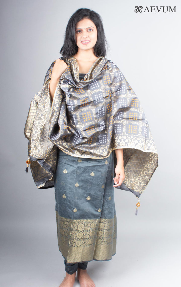Unstitched Banarasi Silk Kurta Set - 4001 - AEVUM