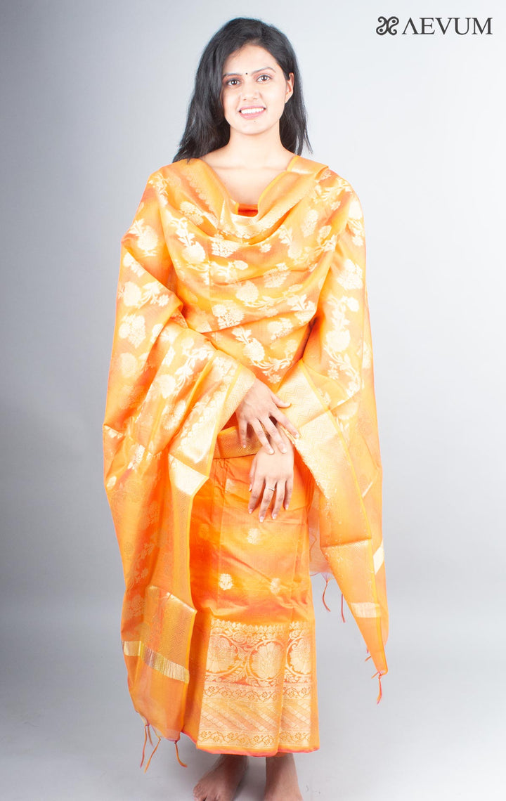 Unstitched Banarasi Silk Kurta Set - 4002 Dress Material Aditri   