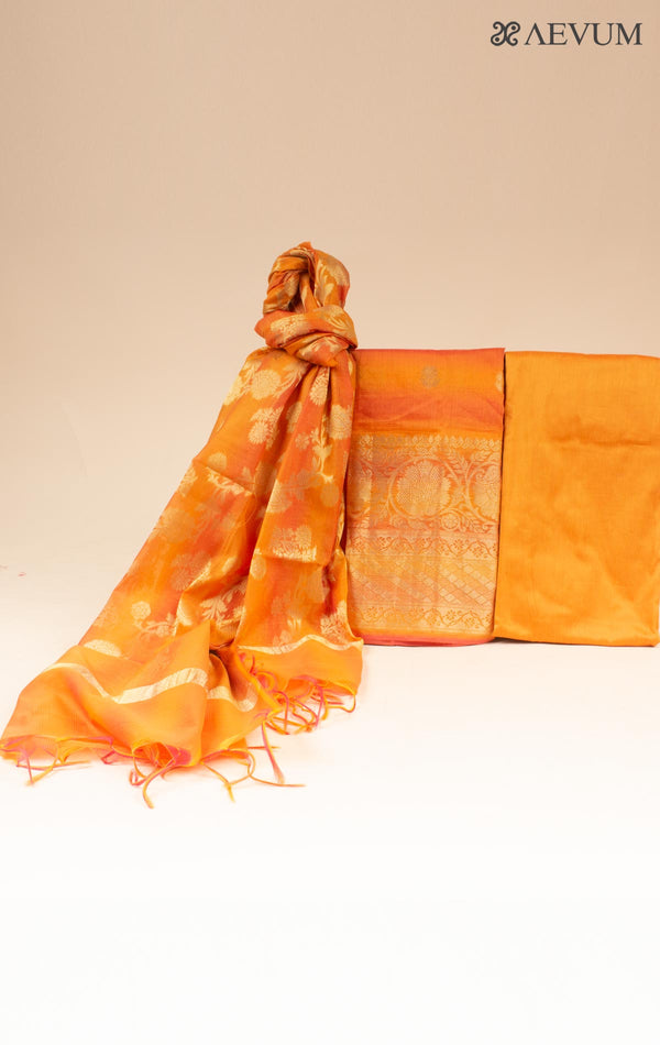 Unstitched Banarasi Silk Kurta Set - 4002 Dress Material Aditri   