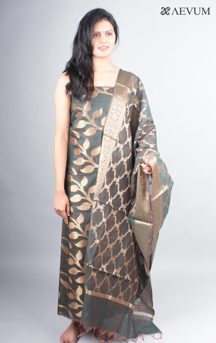 Unstitched Banarasi Silk Kurta Set - 4004 Dress Material AEVUM