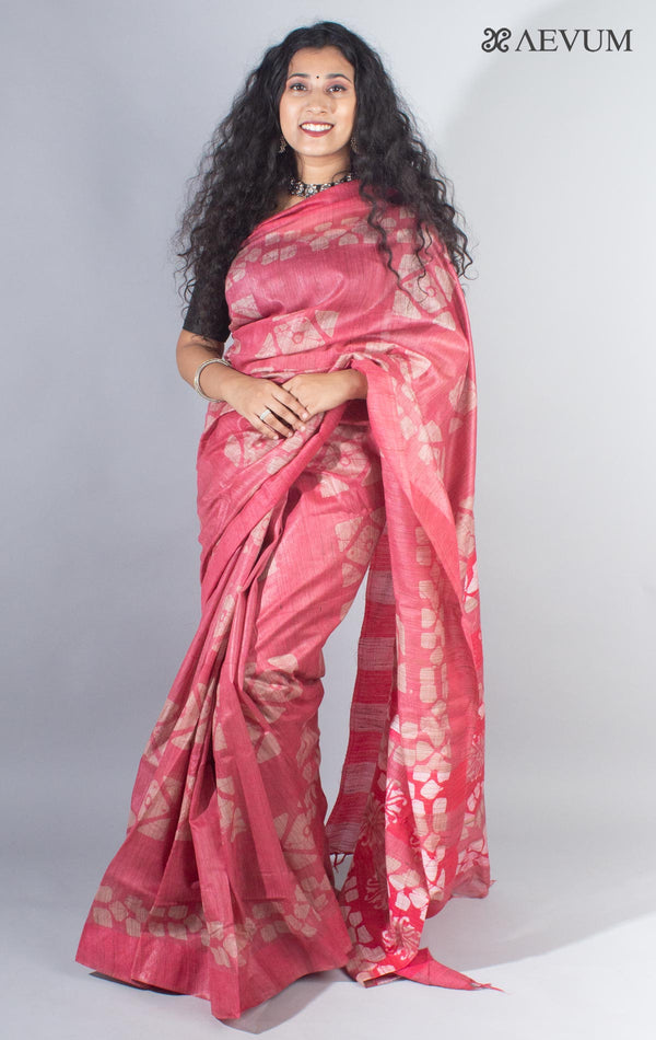 Baswada Silk Saree with Blouse Piece - 4126 - AEVUM