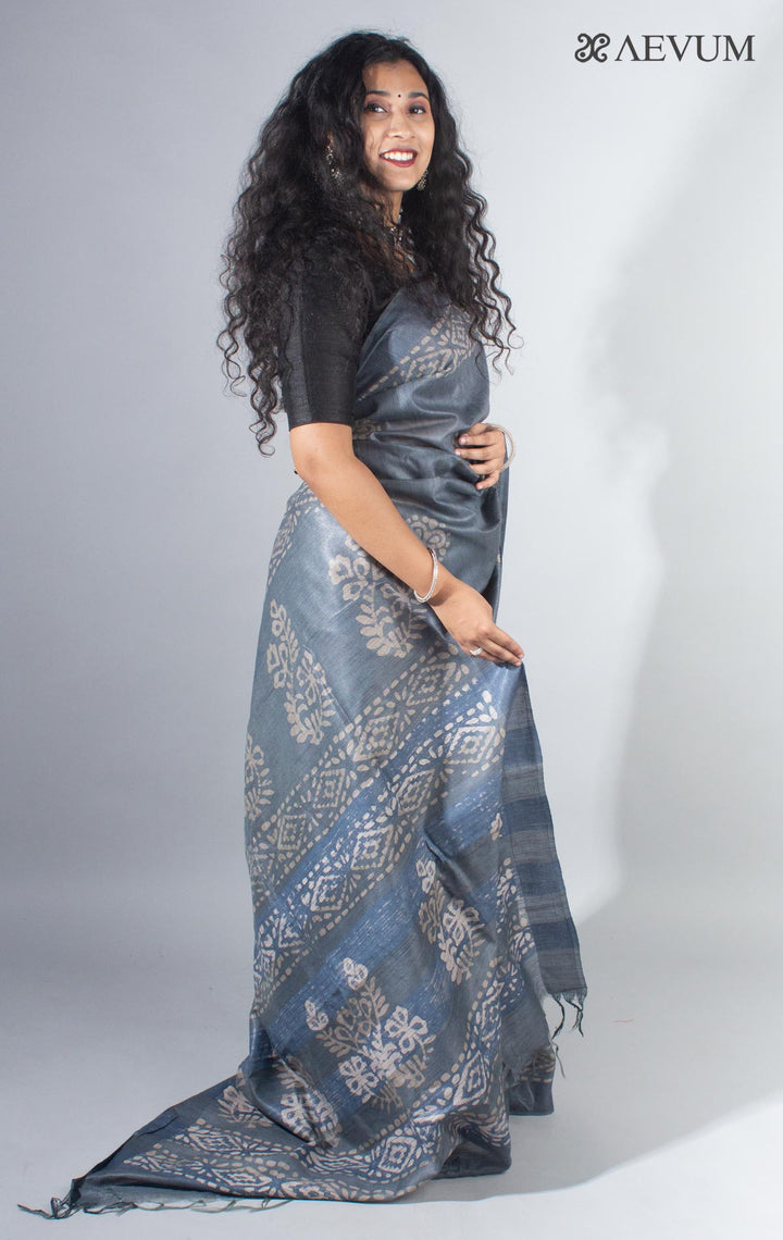 Baswada Silk Saree with Blouse Piece - 4127 - AEVUM