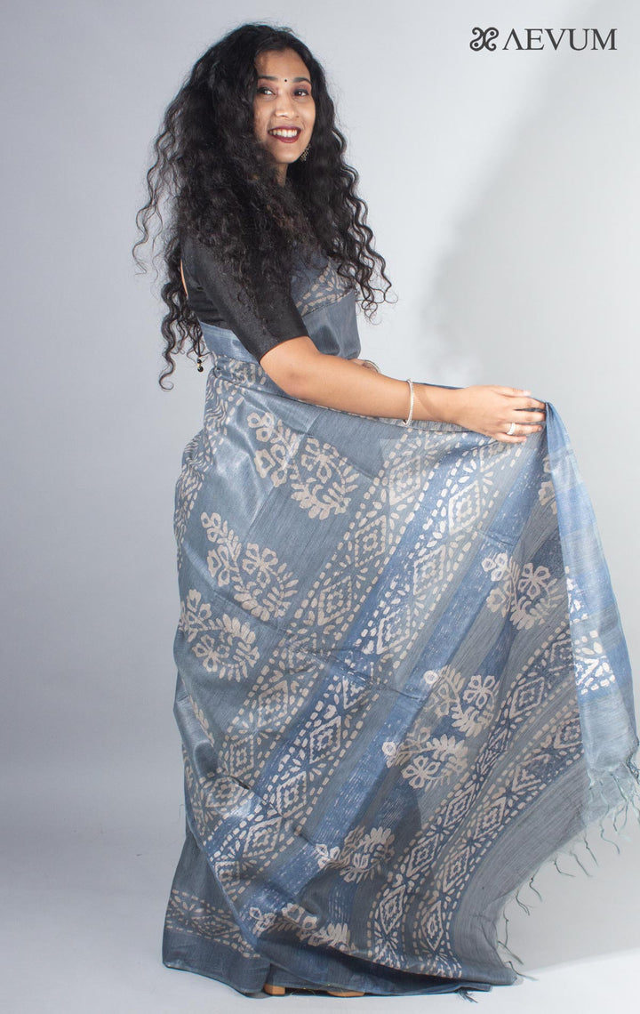 Baswada Silk Saree with Blouse Piece - 4127 - AEVUM