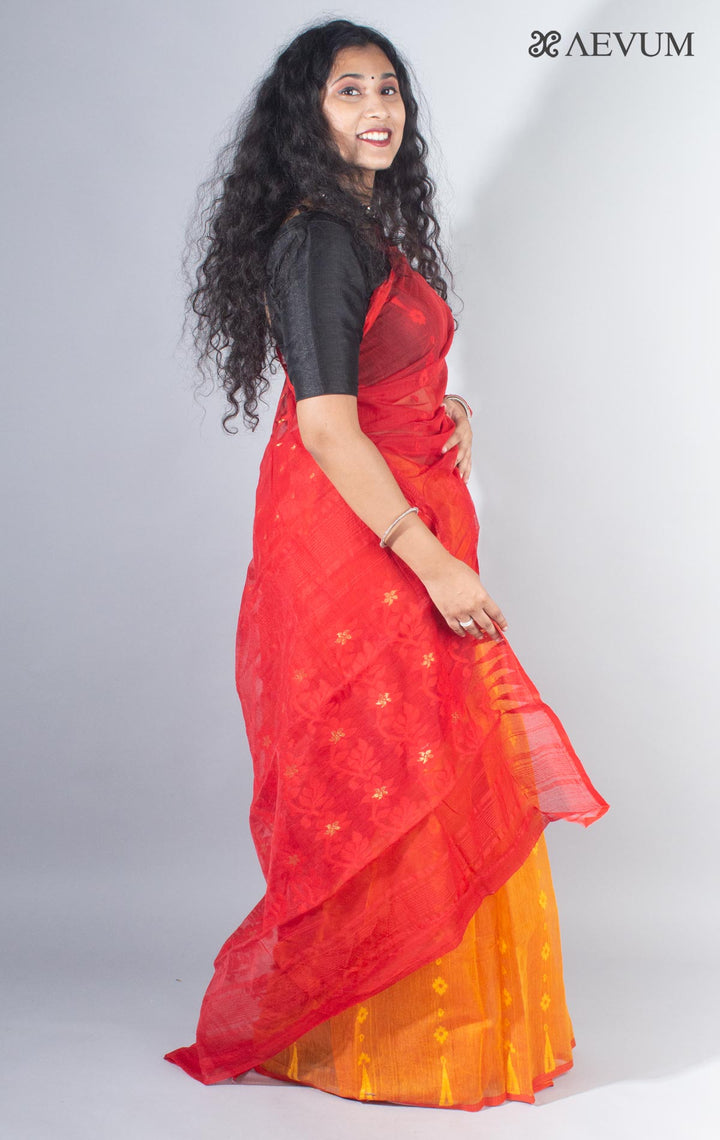 Phagun Bou Half Half Jamdani Saree without Blouse Piece - 4129 Saree Anita Kuthir   
