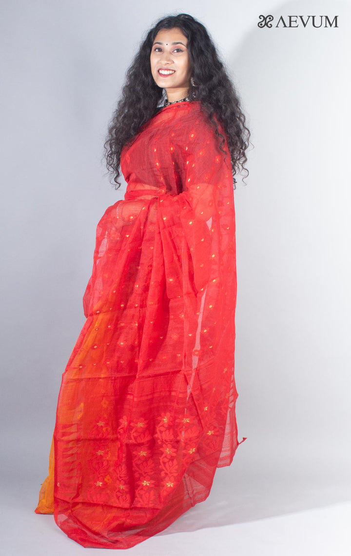 Phagun Bou Half Half Jamdani Saree without Blouse Piece - 4129 Saree Anita Kuthir   