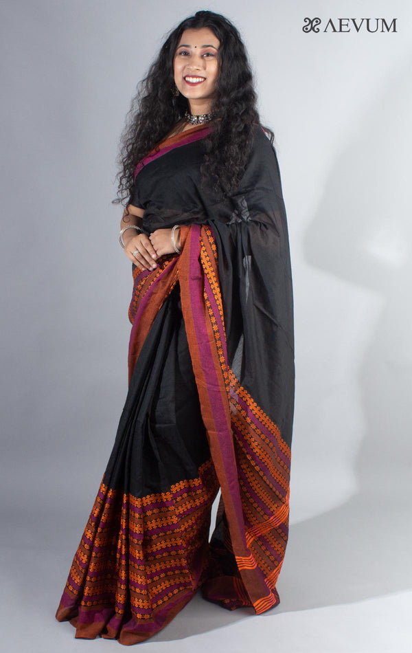 Begampuri Bengal Cotton Handloom Saree - 4138 - AEVUM