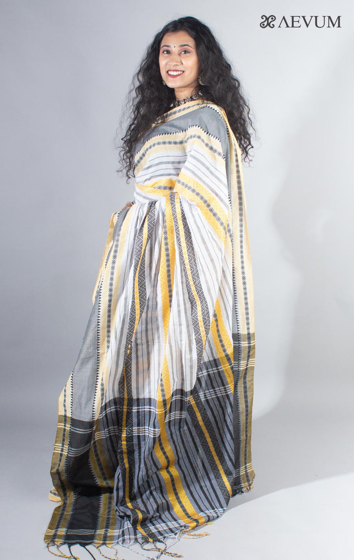 Dhaniyakhali Bengal Cotton Handloom Saree - 4139 - AEVUM