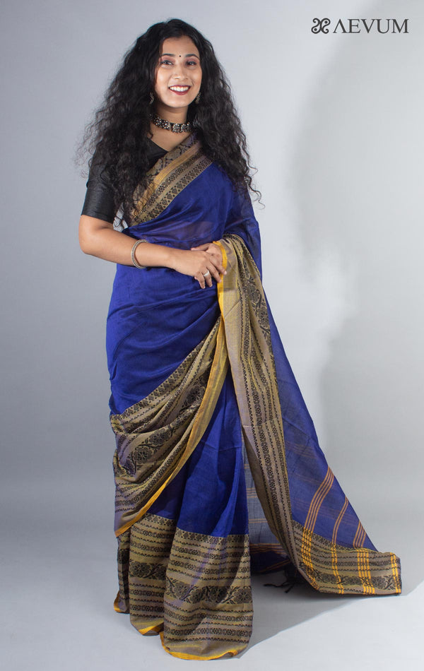 Begampuri Bengal Cotton Handloom Saree - 4140 - AEVUM