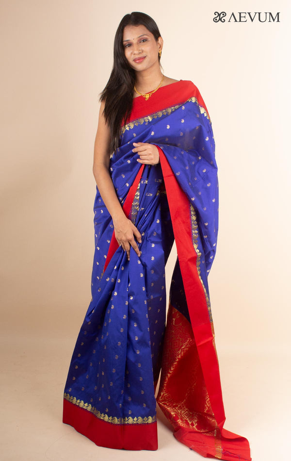 Soft Silk Gorod Saree With Zari Motifs - 4372 - AEVUM