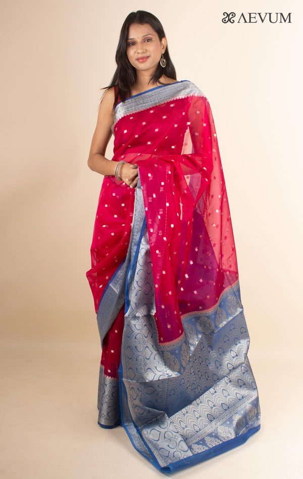 Organza Banarasi Handloom Saree - 4381 - AEVUM