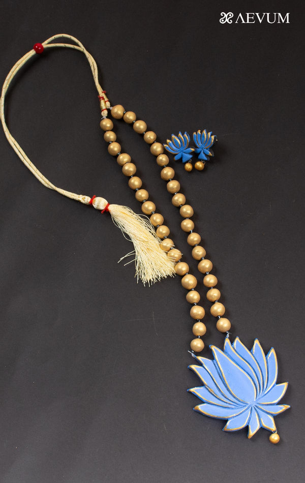 Terracotta Handmade Necklace Set - 4398 Jewellery Kasturi Sengupta   