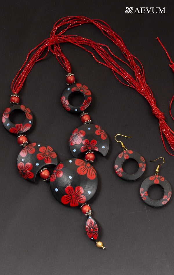 Terracotta Handmade Necklace Set - 4399 Jewellery Kasturi Sengupta   