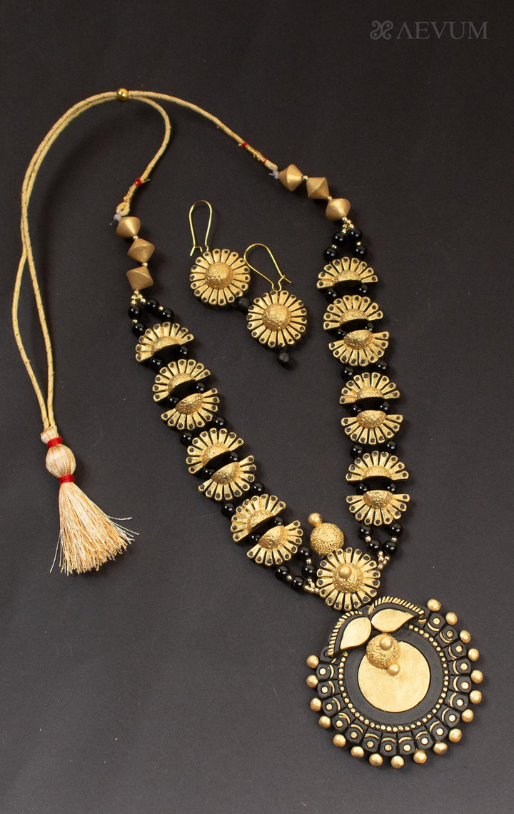 Terracotta Handmade Necklace Set - 4404 Jewellery Kasturi Sengupta   