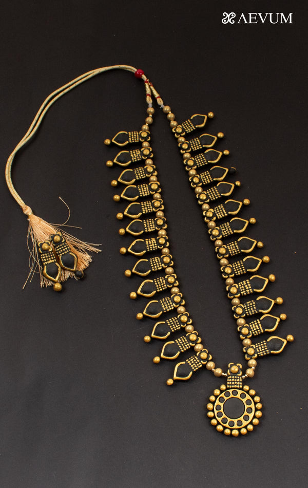 Terracotta Handmade Necklace Set - 4405 Jewellery Kasturi Sengupta   