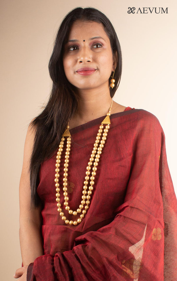 Terracotta Handmade Necklace Set - 4407 Jewellery AEVUM