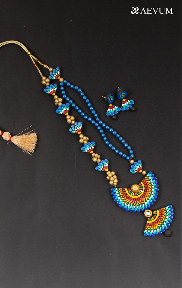 Terracotta Handmade Necklace Set - 4414 Jewellery Kasturi Sengupta   