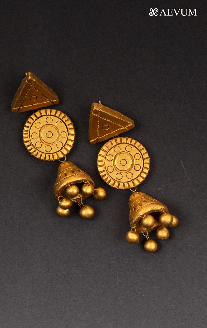 Terracotta Handmade Earrings - 4415 - AEVUM