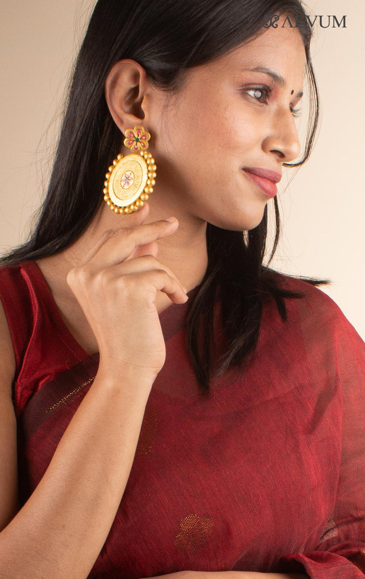 Terracotta Handmade Earrings - 4420 Jewellery Kasturi Sengupta   