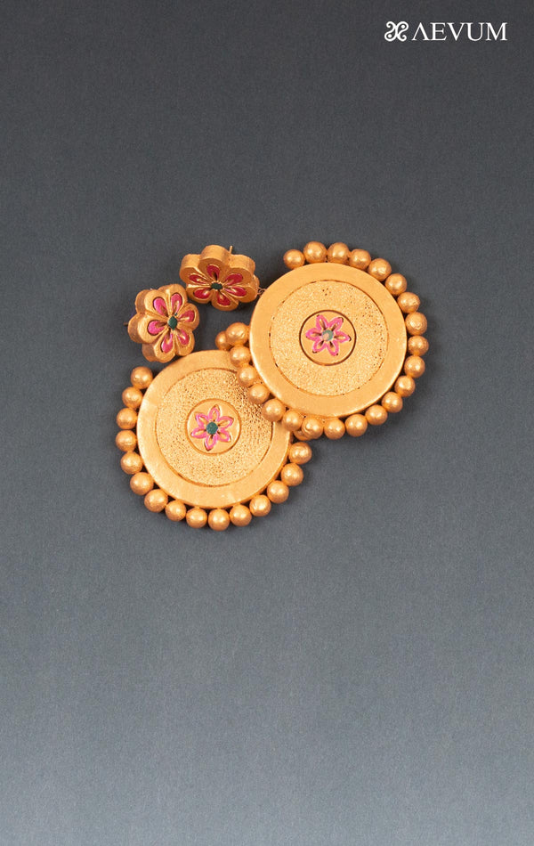 Terracotta Handmade Earrings - 4420 - AEVUM