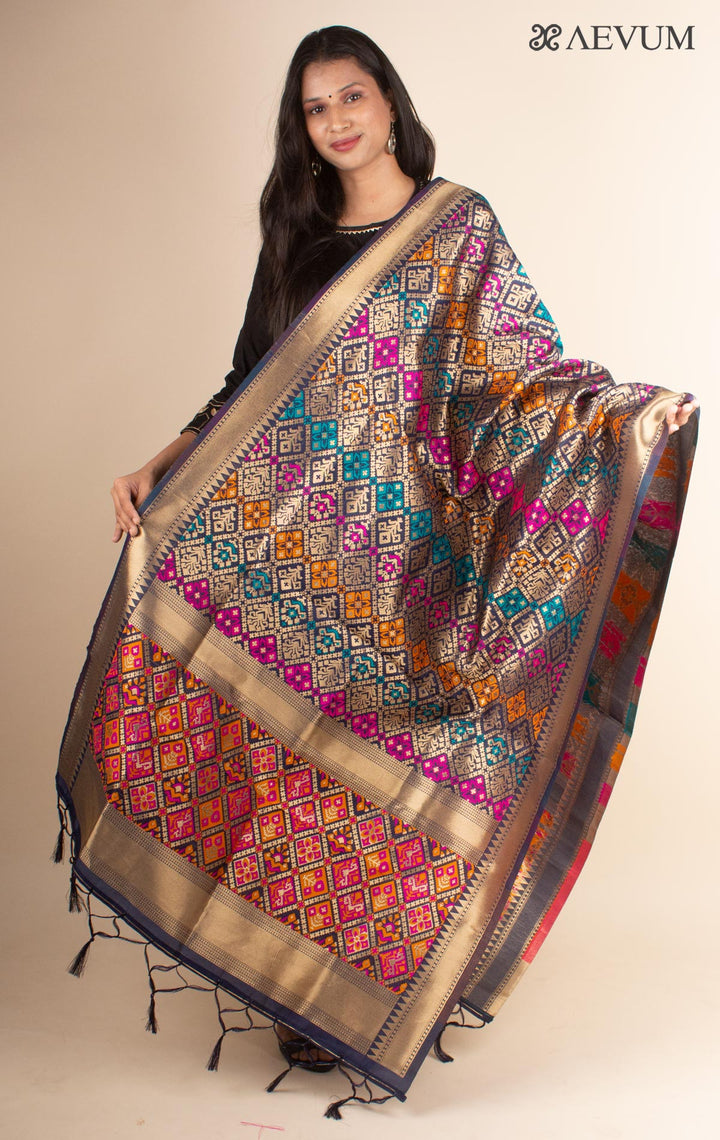 Banarasi Alfi Katan Silk Dupatta - 4421 - AEVUM