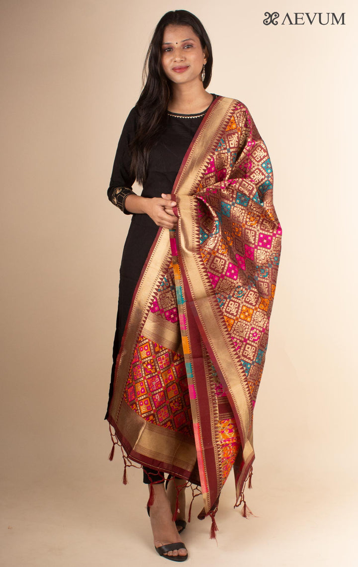 Banarasi Alfi Katan Silk Dupatta - 4428 Dupatta AEVUM 2   