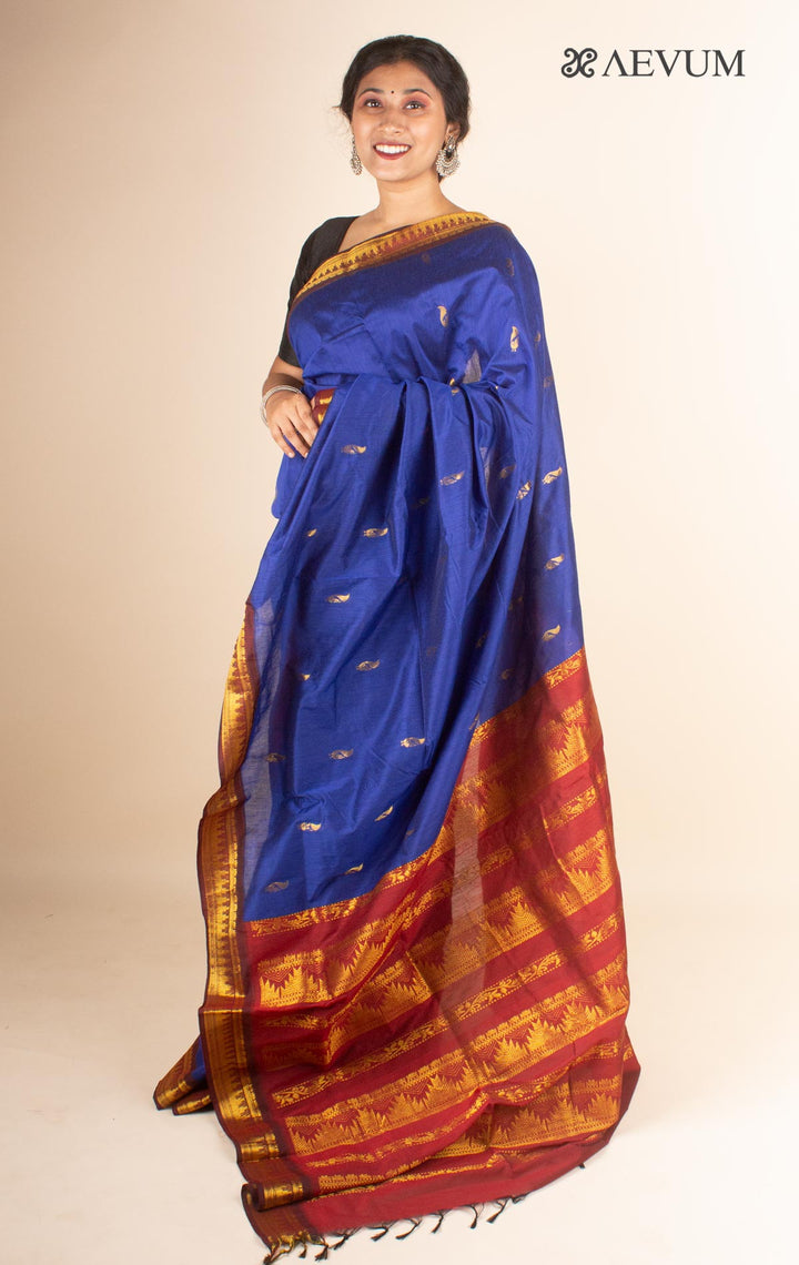 Kalyani South Cotton Silk Handloom Saree with Blouse Piece - 4471 Saree T Umarali   