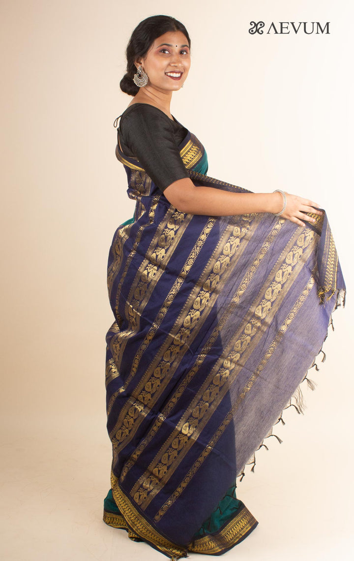 Kalyani South Cotton Silk Handloom Saree with Blouse Piece - 4473 Saree T Umarali   