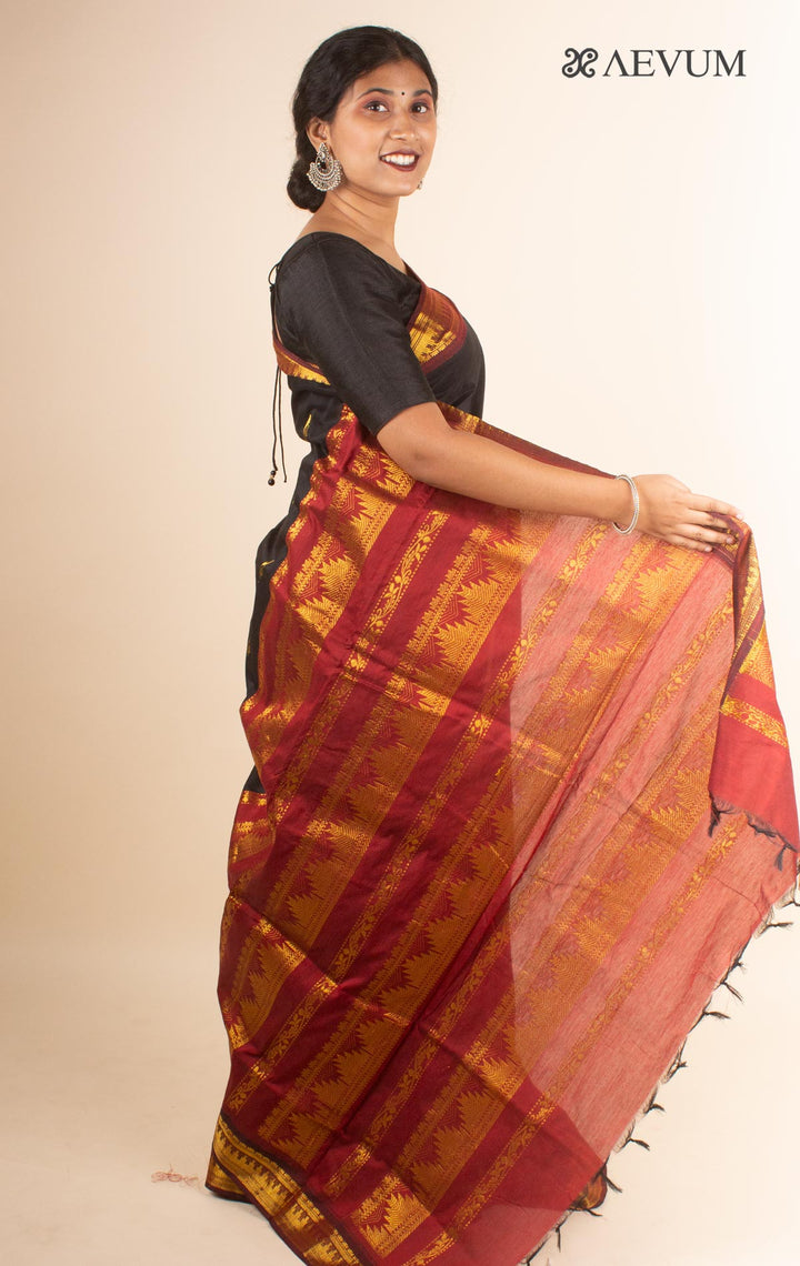 Kalyani South Cotton Silk Handloom Saree with Blouse Piece - 4474 Saree T Umarali   
