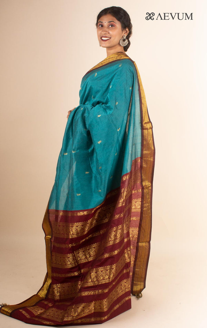 Kalyani South Cotton Silk Handloom Saree with Blouse Piece - 4475 Saree T Umarali   