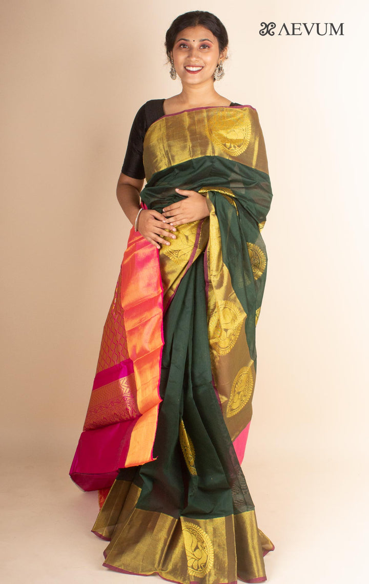 Chanderi Kuppadam South Cotton Silk Saree - 4483 Saree T Umarali   