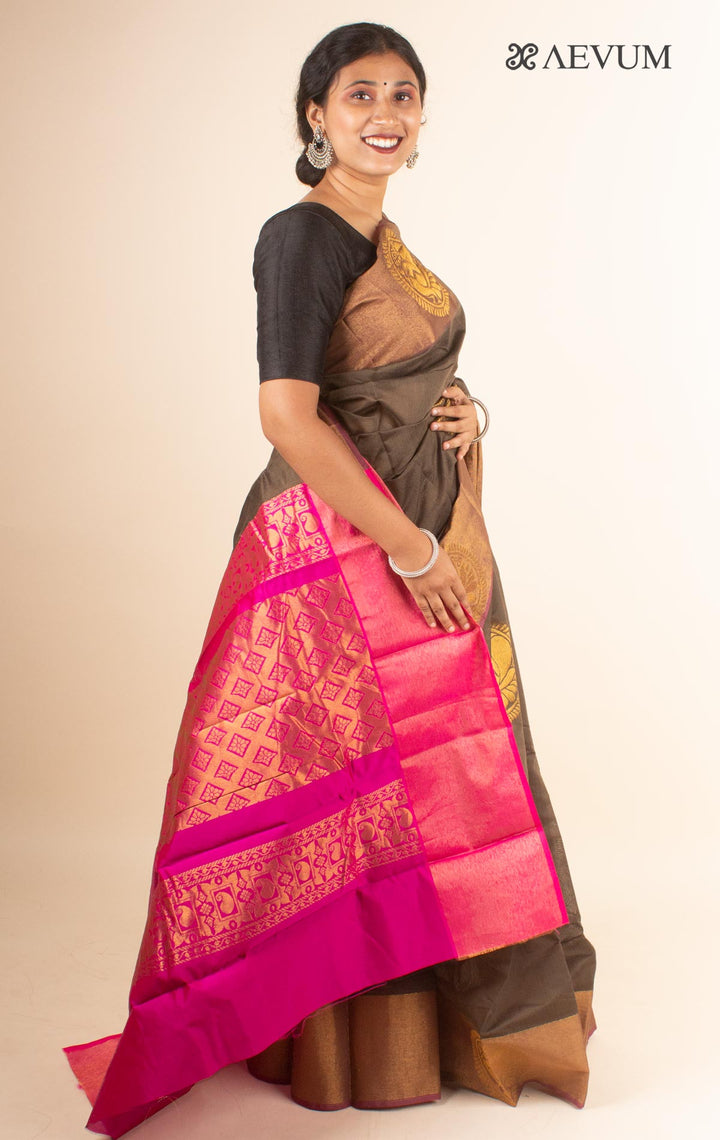 Chanderi Kuppadam South Cotton Silk Saree - 4484 Saree T Umarali   