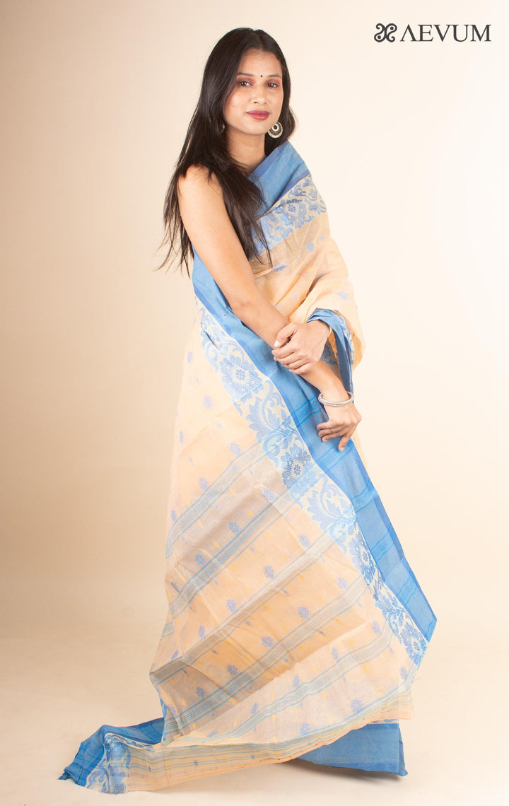 Bengal Cotton Tant Saree Without Blouse Piece - 4610 Saree AEVUM