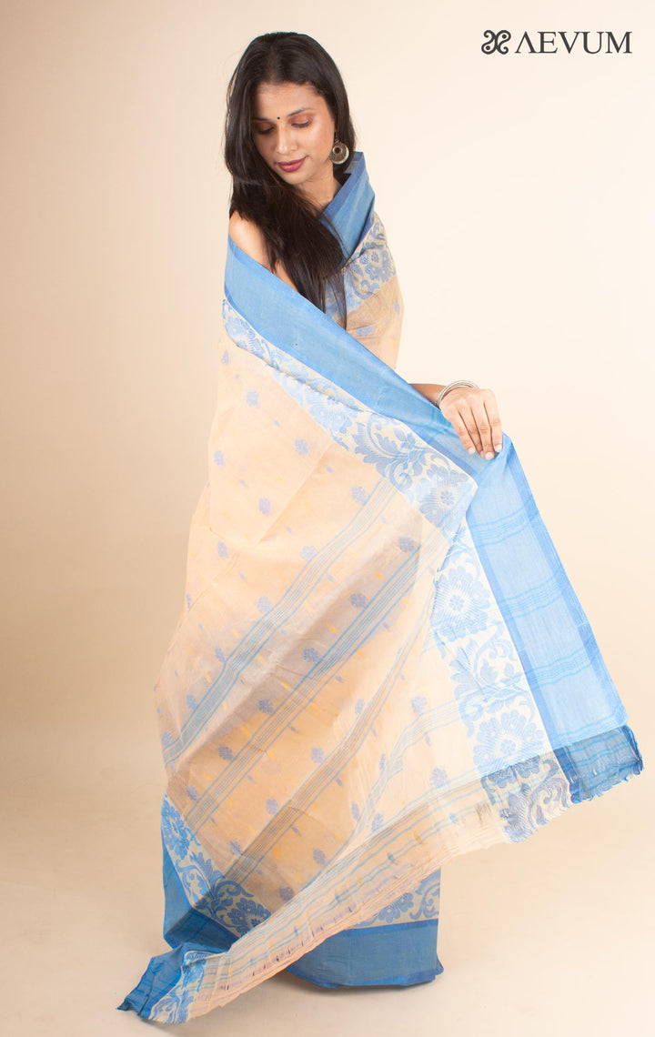 Bengal Cotton Tant Saree Without Blouse Piece - 4610 Saree AEVUM