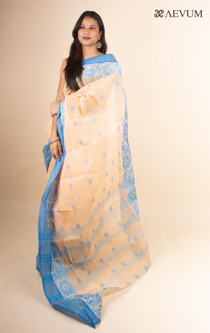 Bengal Cotton Tant Saree Without Blouse Piece - 4610 Saree Anita Kuthir   