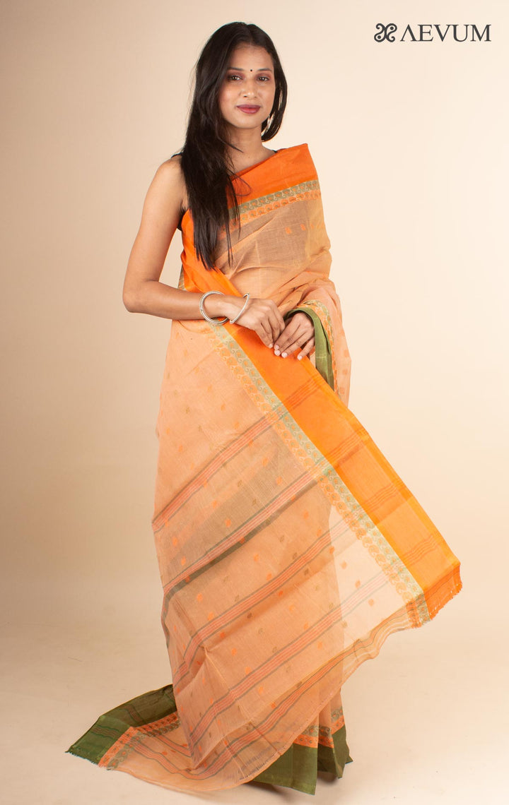 Bengal Cotton Tangail Tant Saree - 4611 Saree Anita Kuthir   
