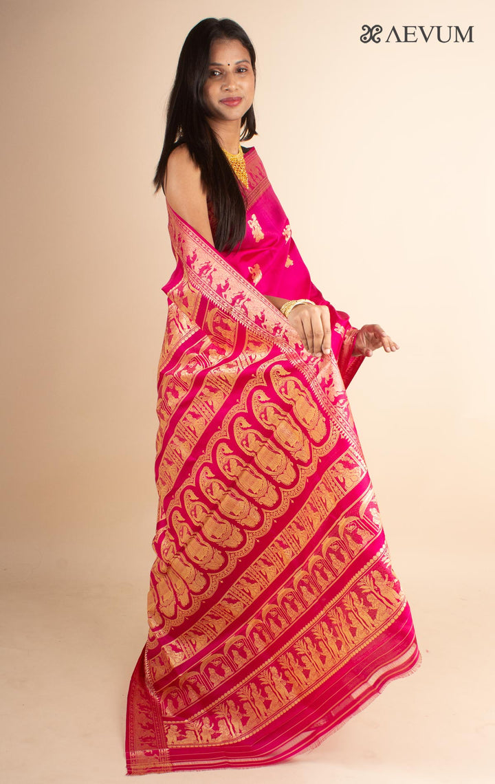 Pure Baluchari Silk with Silk Mark - 4689 - AEVUM