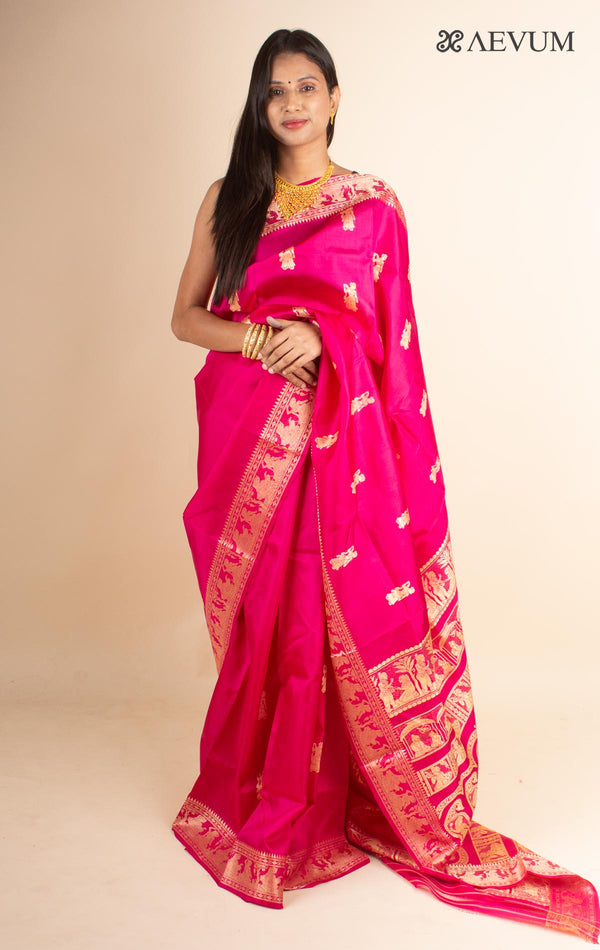 Pure Baluchari Silk with Silk Mark - 4689 - AEVUM