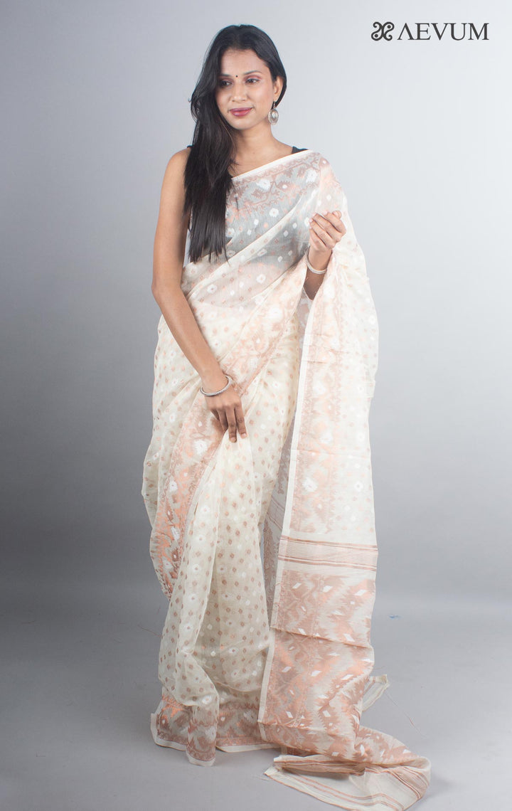 Bangladeshi Style Zari Jamdani Saree - 4746 - AEVUM